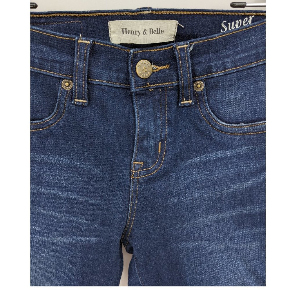 HENRY & BELLE Super Skinny Rustic Wash Jeans Sz 24 - Picture 4 of 10